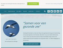 Tablet Screenshot of noordzee.nl
